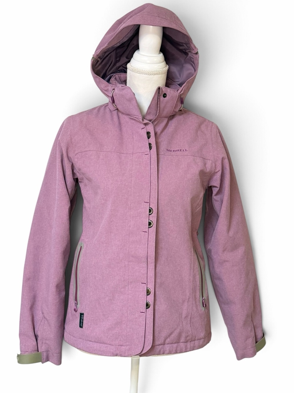 Merrell Opti-Shell W/Opti-Warm Waterproof Hooded Jacket - Like New Women’s XS